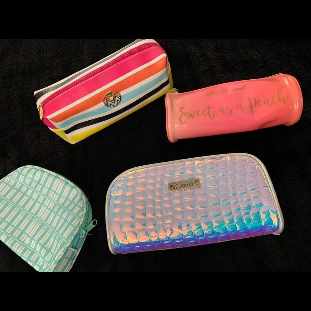 Cosmetic Bags(4 random), too faced, bh cosmetics